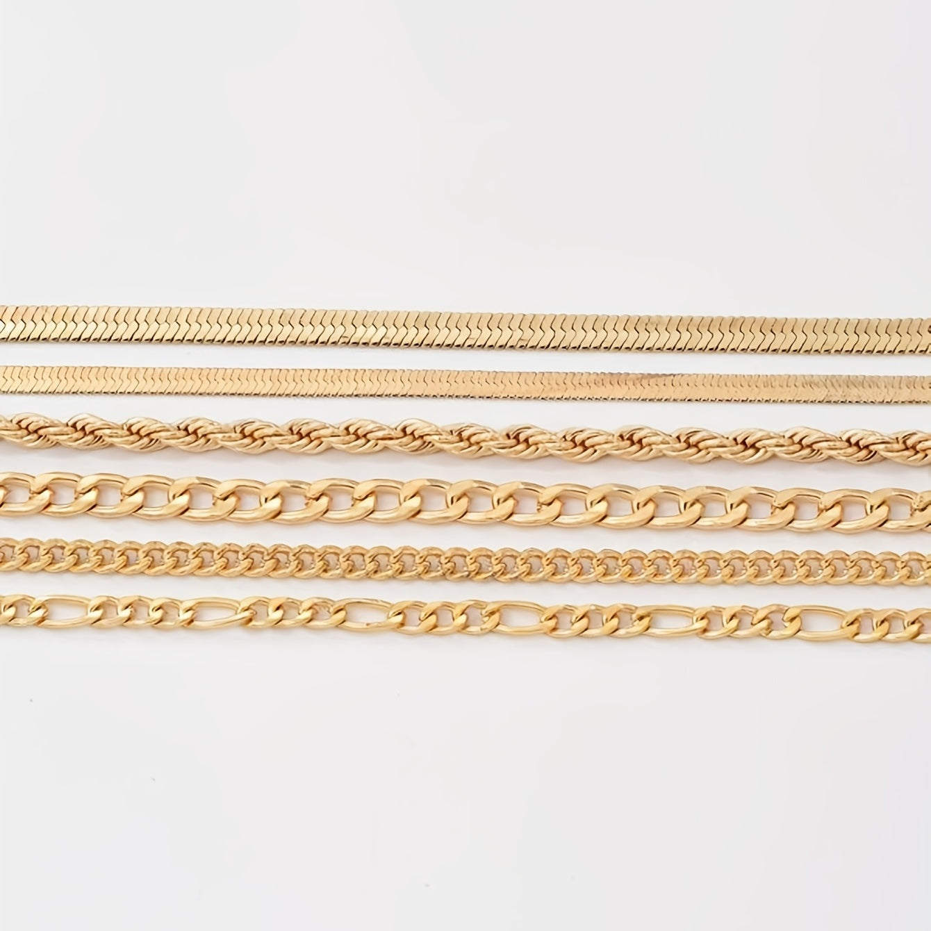 6pcs Bracelet 14K OR PLAQUE